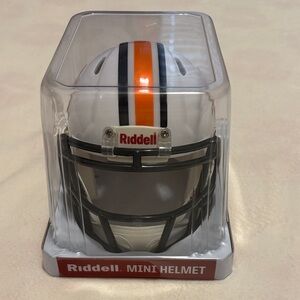 Riddell White and Orange Mini Helmet
